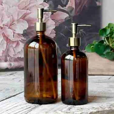 Klassische Runde Glasflasche